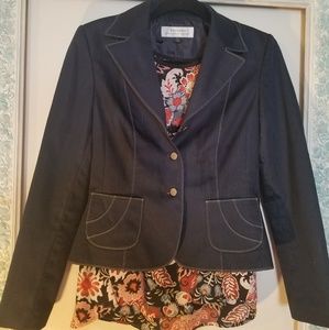 Tahari Dark Demin Jacket